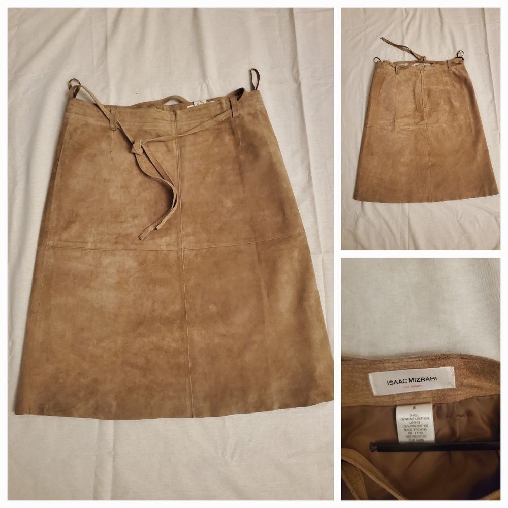 Isaac Mizrahi Leather Skirt